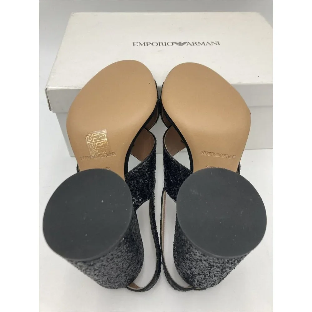 Emporio Armani Women's Ankle-Strap Heeled Sandal  Size 38 Medium EU (8 US) - Picture 5 of 12